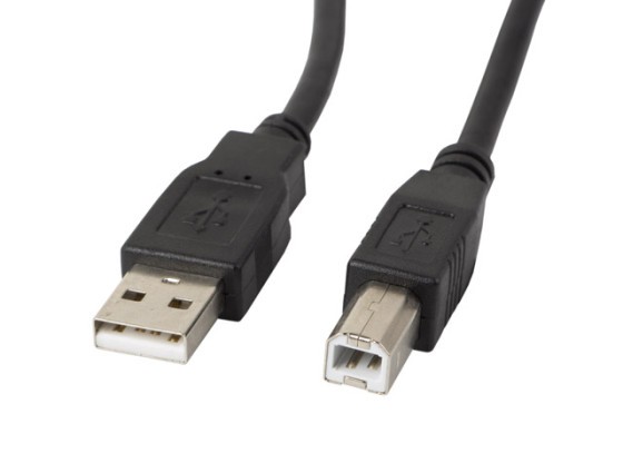 KABEL USB-A(M)->USB-B(M) 2.0 1.8M CZARNY FERRYT LANBERG