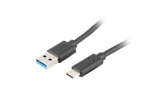 KABEL USB-C(M)->USB-A(M) 3.1 1M CZARNY LANBERG