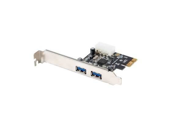 KARTA PCI EXPRESS X1->2X USB-A 3.1 GEN1 LANBERG ŚLEDŹ LOW PROFILE