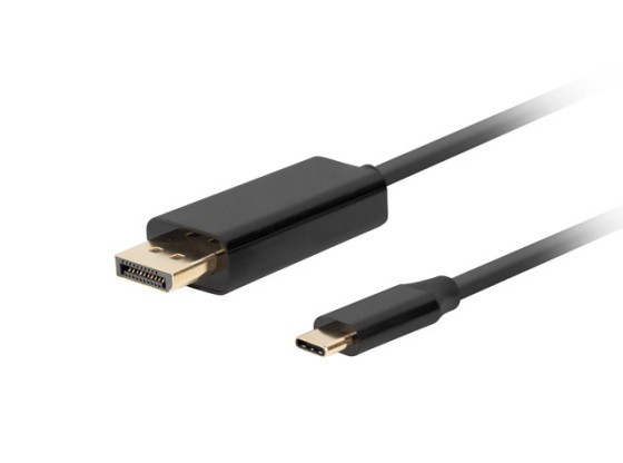 KABEL USB-C(M)->DISPLAYPORT(M) 3M 4K 60HZ CZARNY LANBERG