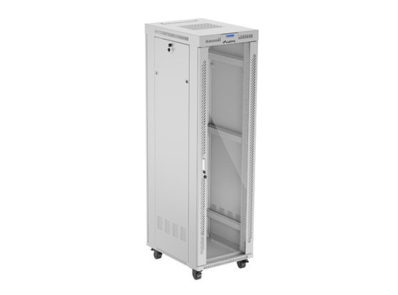 SZAFA INSTALACYJNA RACK STOJĄCA 19" 42U 600X800 SZARA DRZWI PRZESZKLONE LCD LANBERG (FLAT PACK) V2