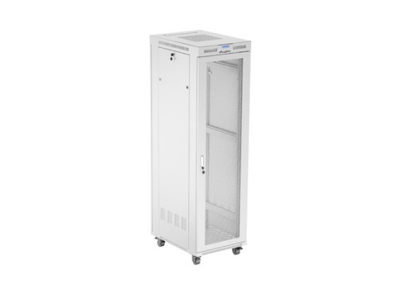 SZAFA INSTALACYJNA RACK STOJĄCA 19" 42U 600X800 SZARA DRZWI PERFOROWANE LCD LANBERG (FLAT PACK)