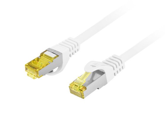 PATCHCORD KAT.6A S/FTP LSZH CU 10M BIAŁY FLUKE PASSED LANBERG