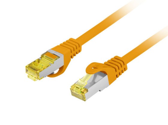 PATCHCORD KAT.6A S/FTP LSZH CU 20M POMARAŃCZOWY FLUKE PASSED LANBERG