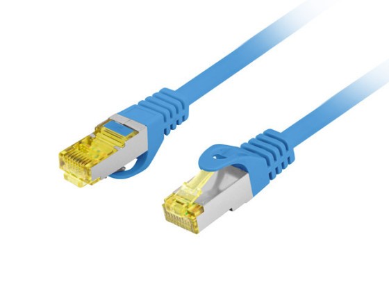 PATCHCORD KAT.6A S/FTP LSZH CU 15M NIEBIESKI FLUKE PASSED LANBERG