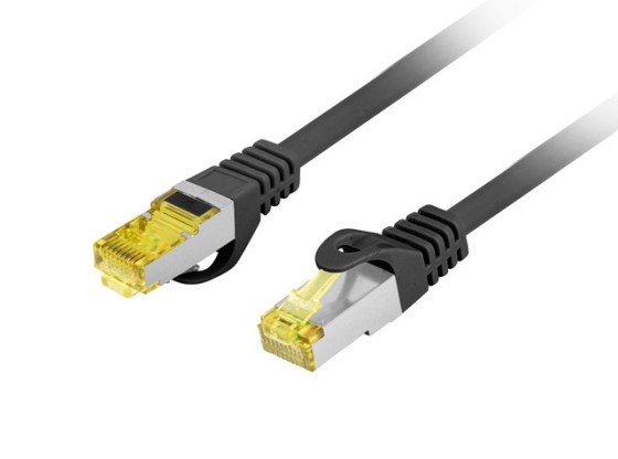 PATCHCORD KAT.6A S/FTP LSZH CU 20M CZARNY FLUKE PASSED LANBERG
