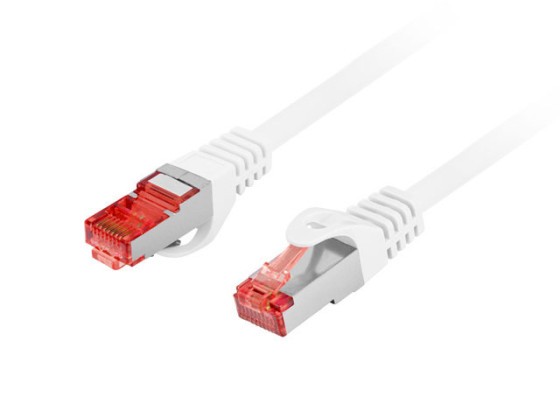 PATCHCORD KAT.6 S/FTP LSZH CU 2M BIAŁY FLUKE PASSED LANBERG