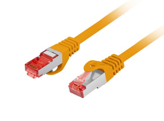 PATCHCORD KAT.6 S/FTP LSZH CU 20M POMARAŃCZOWY FLUKE PASSED LANBERG