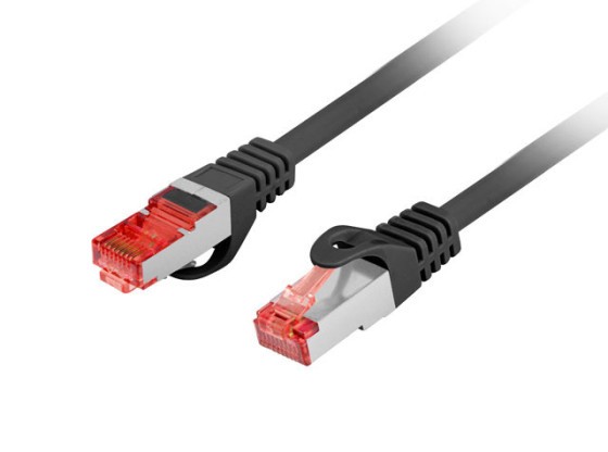PATCHCORD KAT.6 S/FTP LSZH CU 20M CZARNY FLUKE PASSED LANBERG
