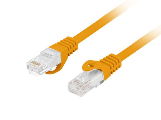 PATCHCORD KAT.6 UTP LSZH CU 15M POMARAŃCZOWY FLUKE PASSED LANBERG