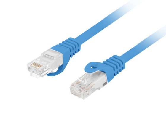 PATCHCORD KAT.6 UTP LSZH CU 10M NIEBIESKI FLUKE PASSED LANBERG