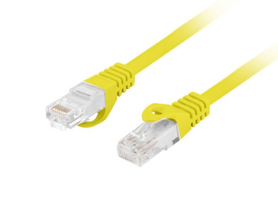 PATCHCORD KAT.6 UTP LSZH CU 5M ŻÓŁTY FLUKE PASSED LANBERG