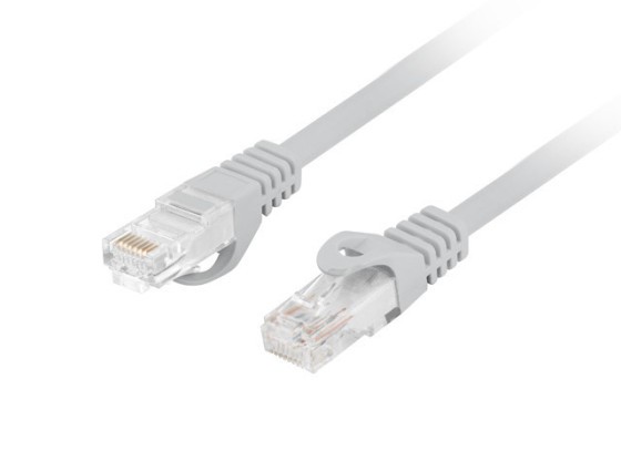 PATCHCORD KAT.6 UTP LSZH CU 15M SZARY FLUKE PASSED LANBERG
