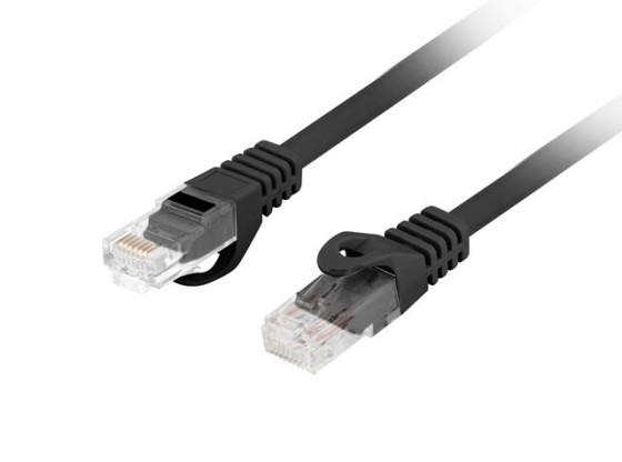 PATCHCORD KAT.6 UTP LSZH CU 15M CZARNY FLUKE PASSED LANBERG