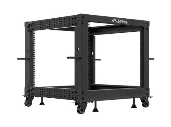 OPEN RACK 19" 9U 600X600-1100 REGULOWANY CZARNY LANBERG