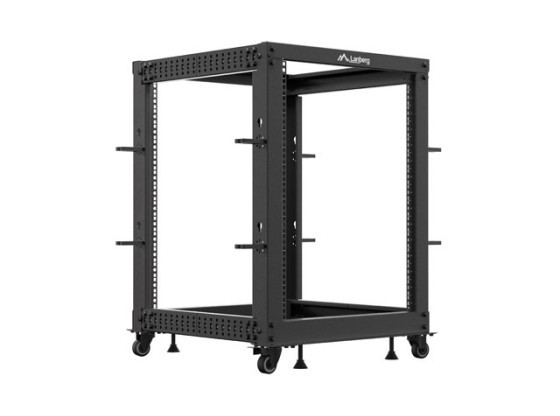 OPEN RACK 19" 15U 600X600-1100 REGULOWANY CZARNY LANBERG