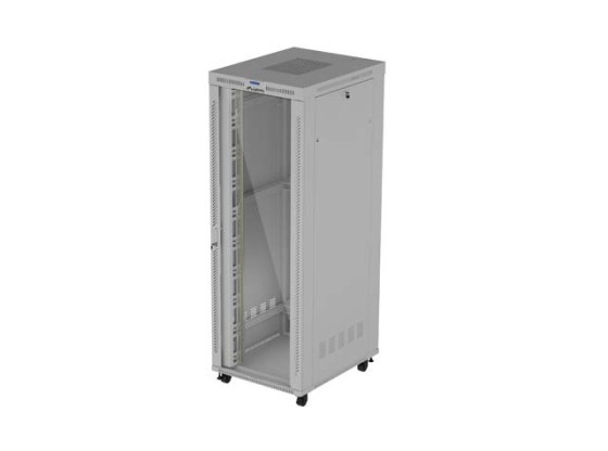 SZAFA INSTALACYJNA RACK STOJĄCA 19" 47U 800X1000 SZARA DRZWI PRZESZKLONE LCD LANBERG (FLAT PACK) V2
