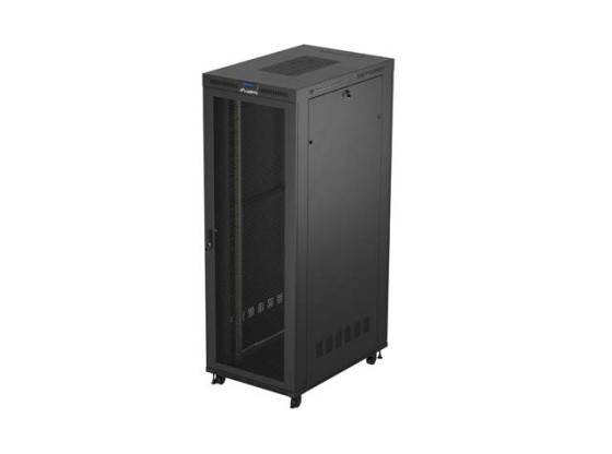 SZAFA INSTALACYJNA RACK STOJĄCA 19" 47U 800X1200 CZARNA DRZWI PERFOROWANE LCD LANBERG (FLAT PACK) V2
