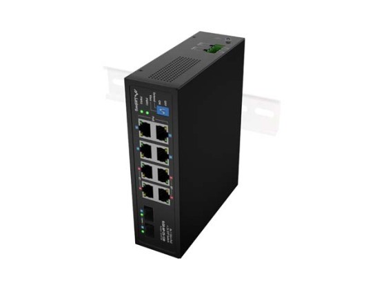 SWITCH LANBERG ILGE-8P-2S-120 LIGHT INDUSTRIAL POE 4XBT 4XAT 2XSFP DIN GIGABIT ETHERNET
