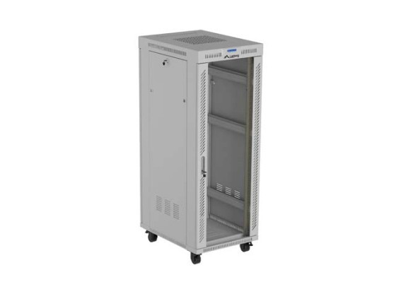 SZAFA INSTALACYJNA RACK STOJĄCA 19" 32U 600X800 SZARA DRZWI PRZESZKLONE LCD LANBERG (FLAT PACK) V2