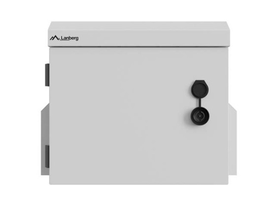 SZAFA RACK WISZĄCA 10" HERMETYCZNA IP55 MONTAŻ NA ŚCIANIE/SŁUPIE 300X200X300 SZARA LANBERG (ZŁOŻONA)