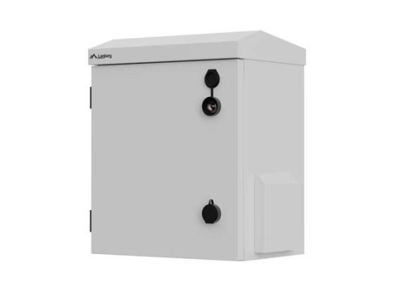 SZAFA RACK WISZĄCA 10" HERMETYCZNA IP55 MONTAŻ NA ŚCIANIE/SŁUPIE 320X220X400 SZARA LANBERG (ZŁOŻONA)