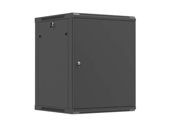 SZAFA INSTALACYJNA RACK WISZĄCA 19" 15U 600X600 CZARNA DRZWI METALOWE LANBERG (FLAT PACK)