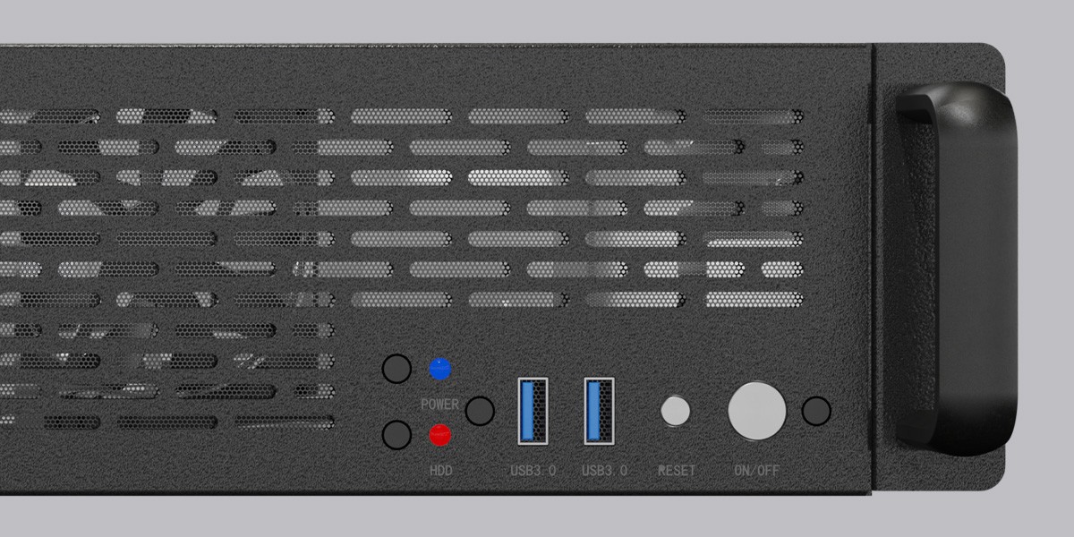 Lanberg SC01 server enclosure - front I/O panel