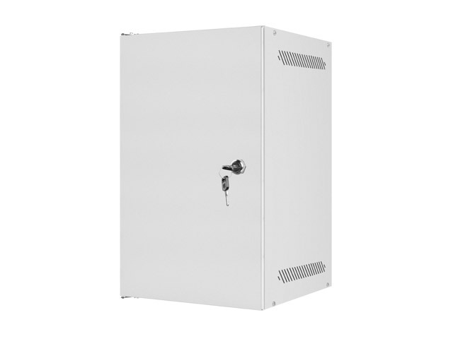 SZAFA INSTALACYJNA RACK WISZĄCA 10 9U 280X310 SZARA DRZWI METALOWE