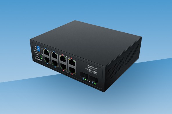 Lanberg ILGE-8P-2S-120 - kompaktowy switch PoE Light Industrial do nowoczesnych wdrożeń